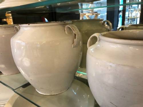 White Confit Pots